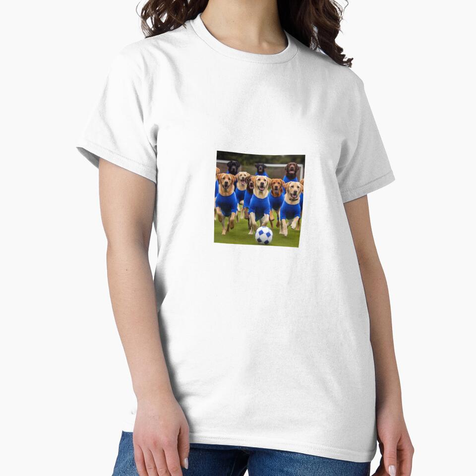 Labradors love football too! Soccer and Dog Lovers - Chelsea, Everton, Leicester City, Ipswich Town - Any dog, any colour by Humour House Designs