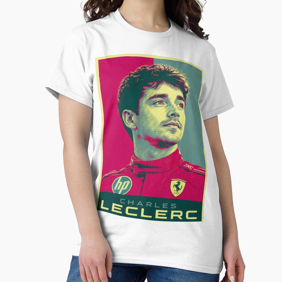 Charles Leclerc Ferrari Formula 1 Pop Art Poster by aloefx