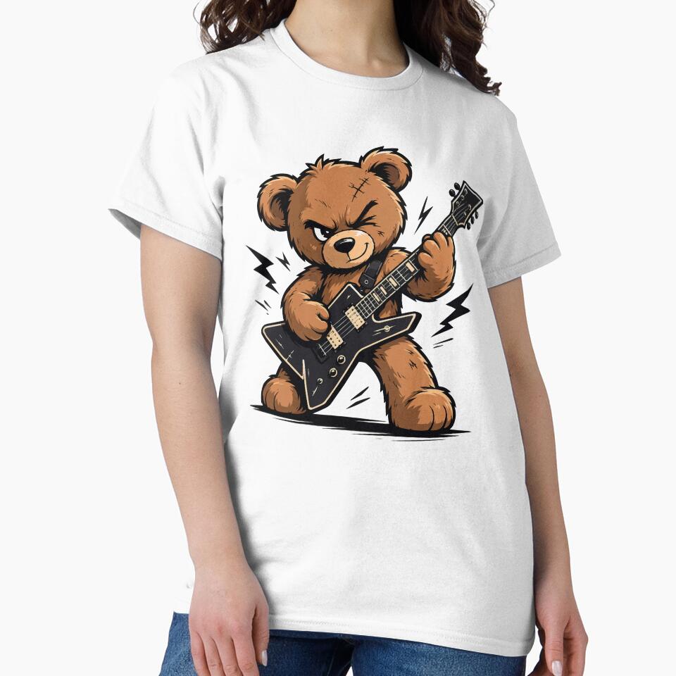 Rock Teddy Bear Guitar Hero by Mh-ARTWORX