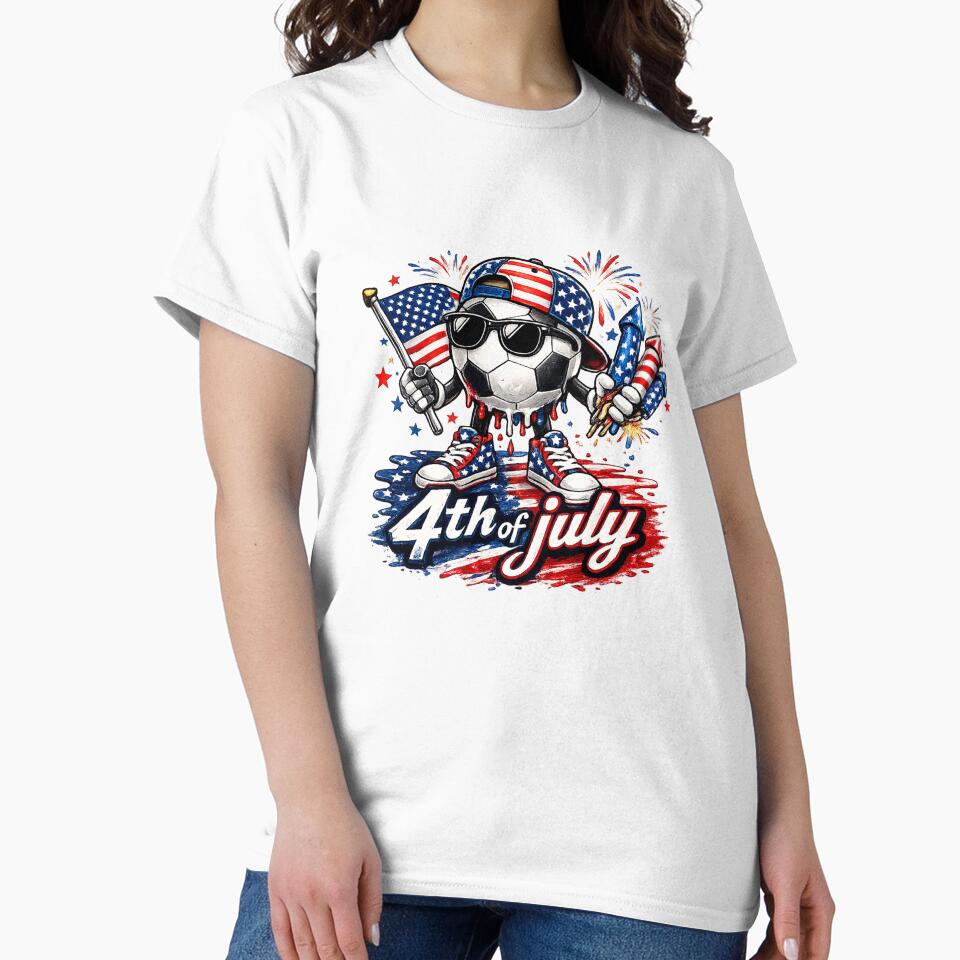4th of July Soccer Drip 250 Years Anniversary by QuiteOrbit