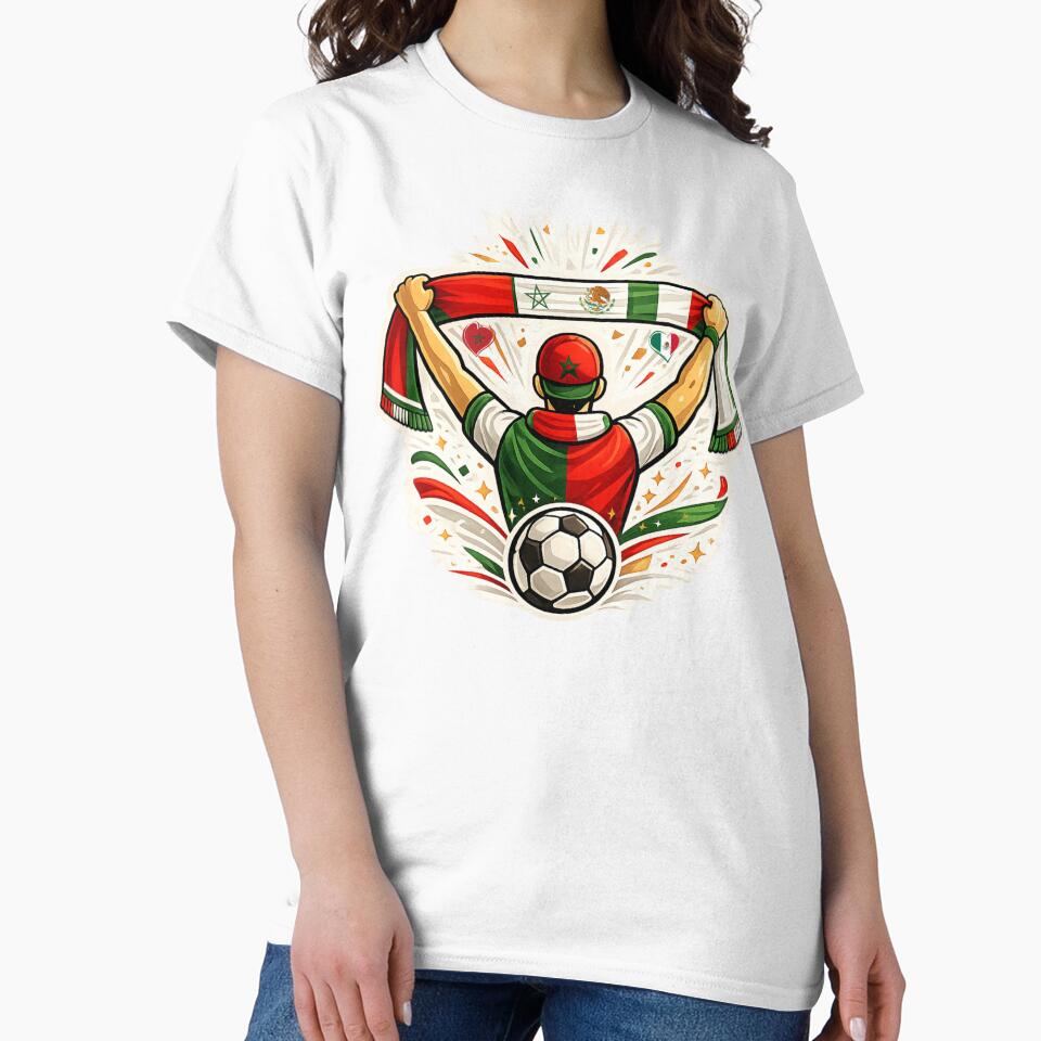 Mexico Morocco Soccer Fan Unity by Corvoria