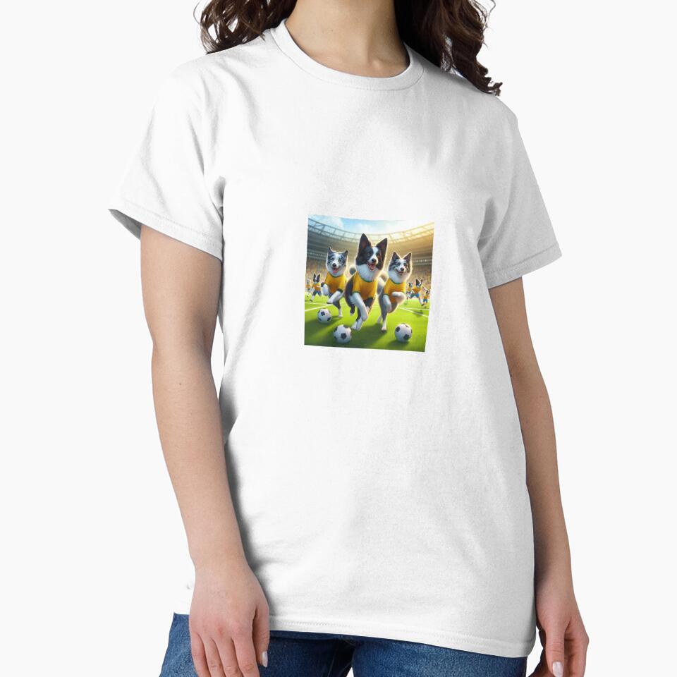 Border Collies love football too! Soccer and Dog Lovers - Leeds United - Any dog, any colour by Humour House Designs