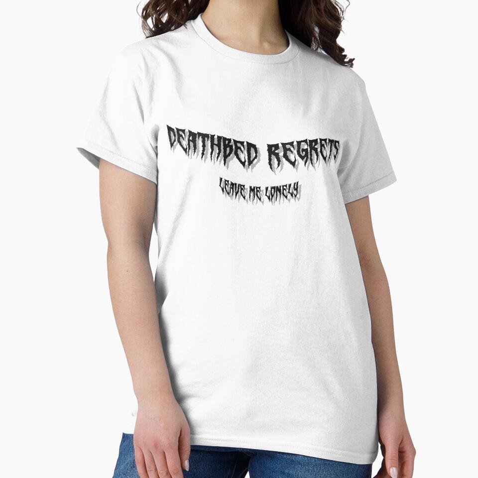 DBR logo print "leave me lonely" by DeathbedRegrets