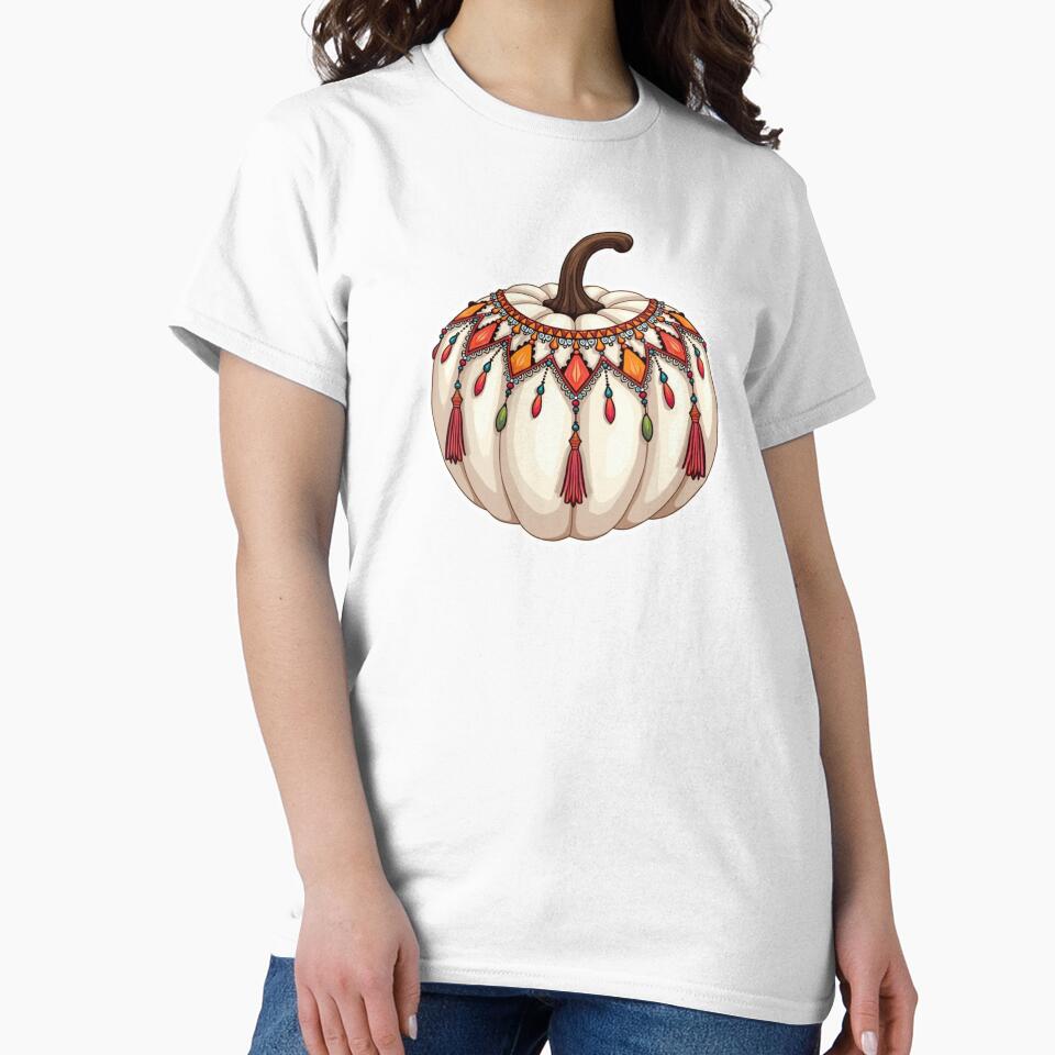 Boho White Pumpkin with Tassles by ArtfullyRooted