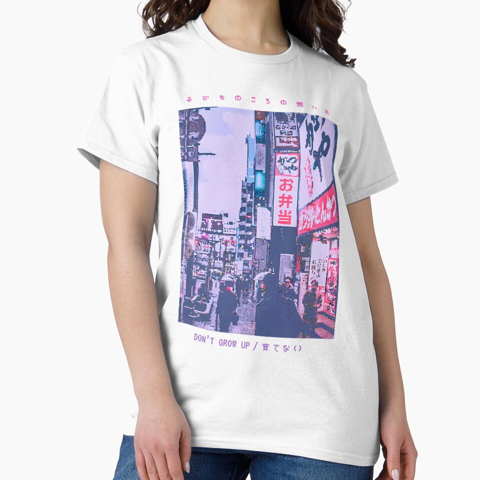 Japanese Streetwear Retro Vibes Aesthetic Tokyo Fashion Short Sleeve by mpnudwos9