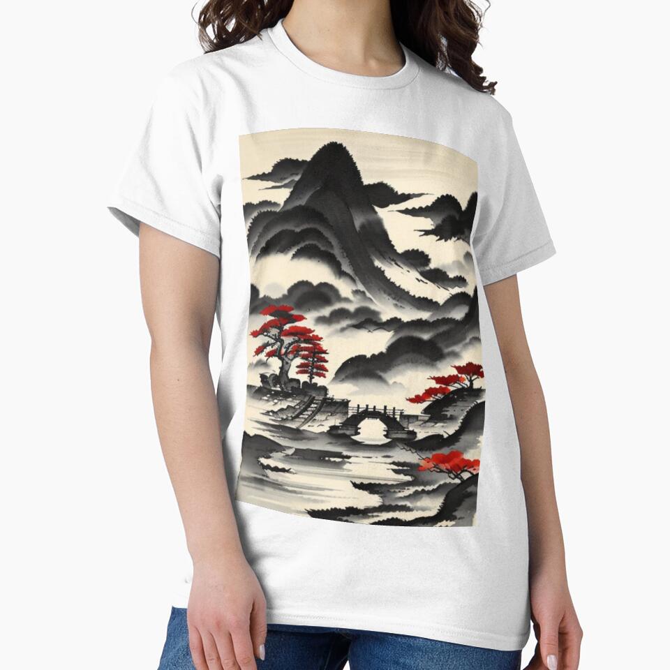 chinese landscape by Avril Rivers