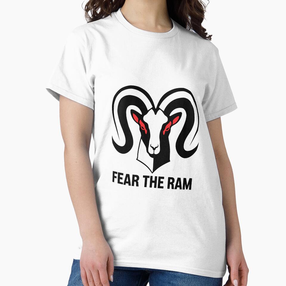 Fierce Ram Graphic T-Shirt, Fear The Ram Design, Bold Animal Illustration Tee, Unique Statement Shirt, Artistic Graphic Tee, Casual Wear by liberarthq