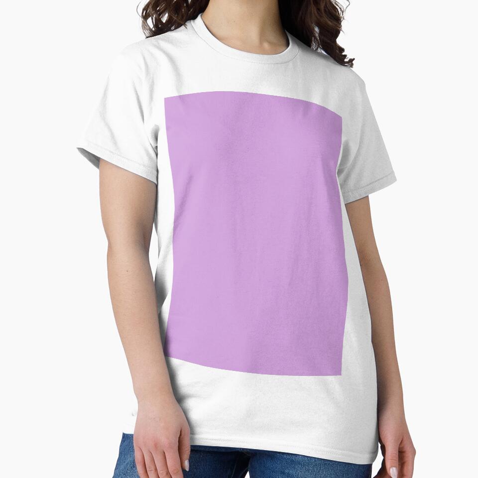 Pure Wisteria Purple – Minimalist Solid Color by EmeraldeaArt
