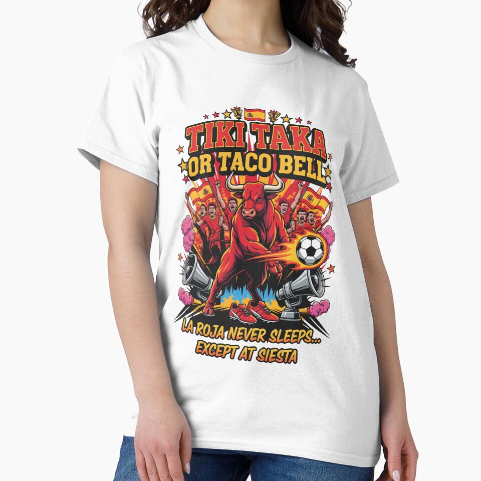 La Roja Never Sleeps Except At Siesta Football Art by Aminlazir