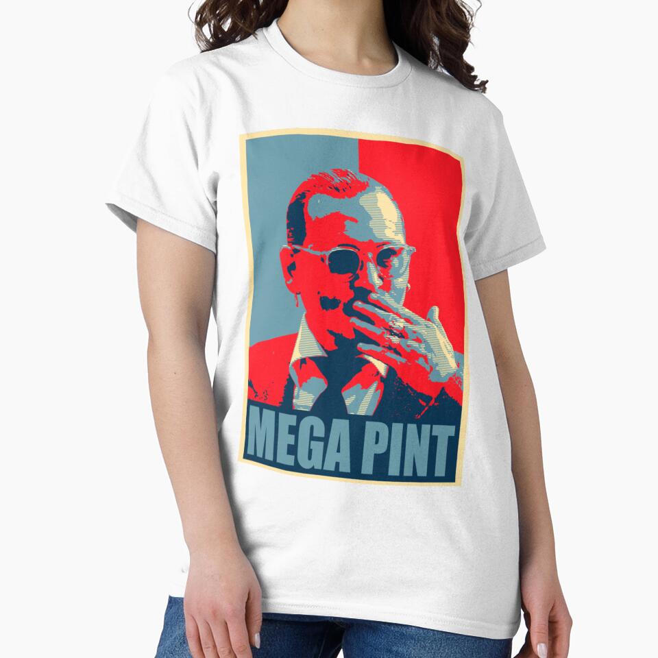 Mega Pint Amber Oversized Blue Pop Art Poster by cautrapinacka