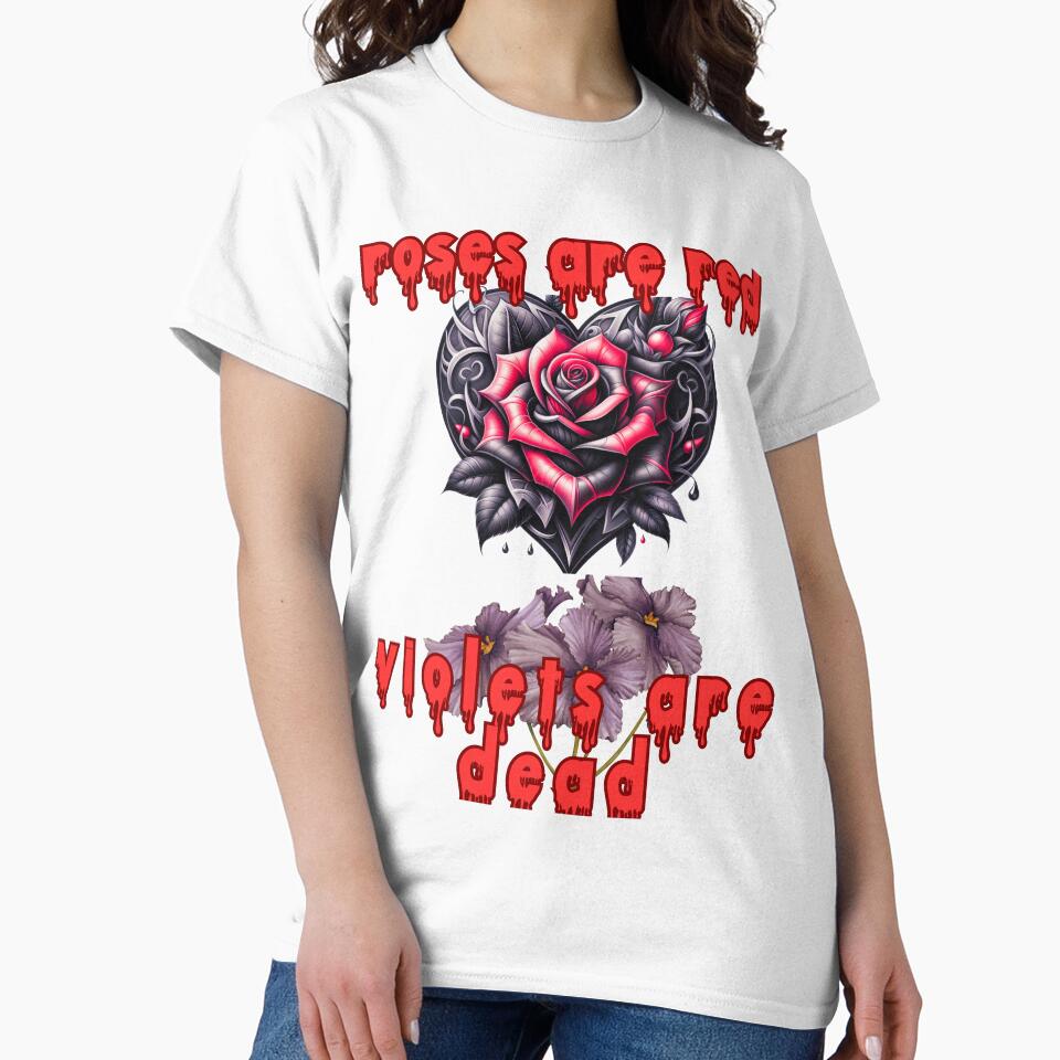 Roses are Red Violets are Dead Goth Valentine's Day by LLdreams