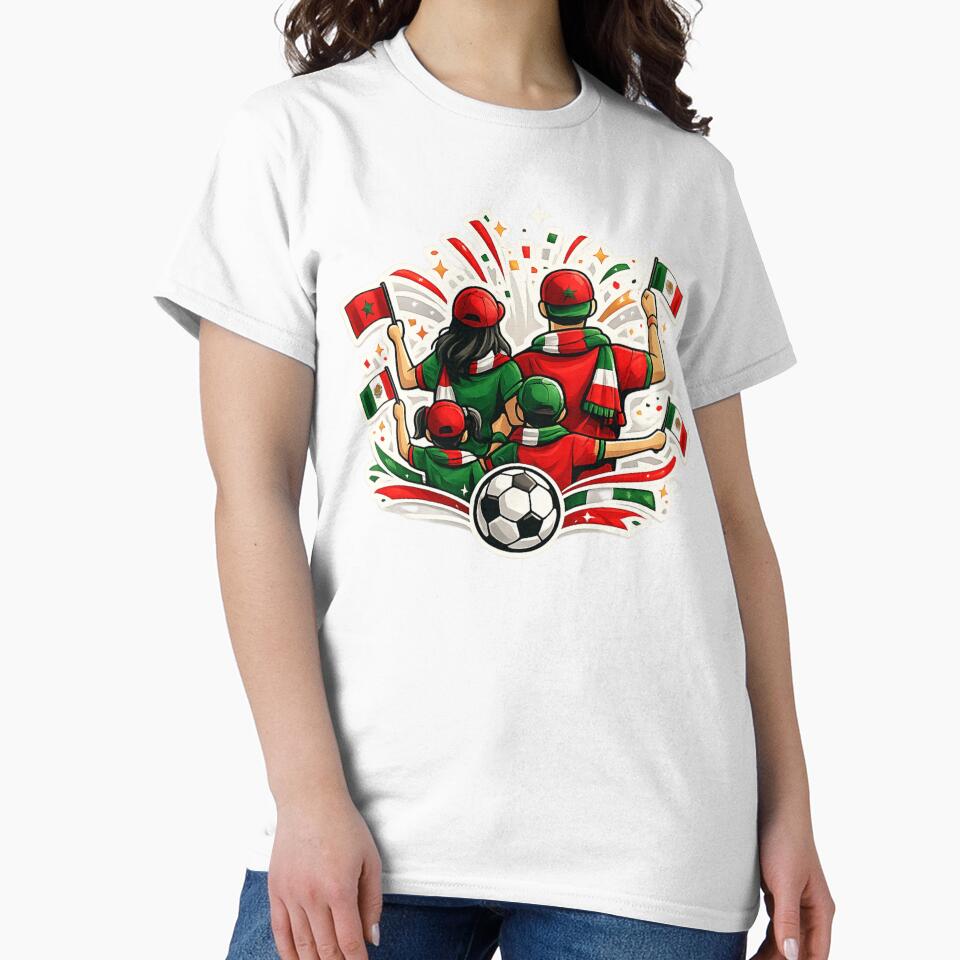 Morocco Mexico Soccer Family Fan by Corvoria