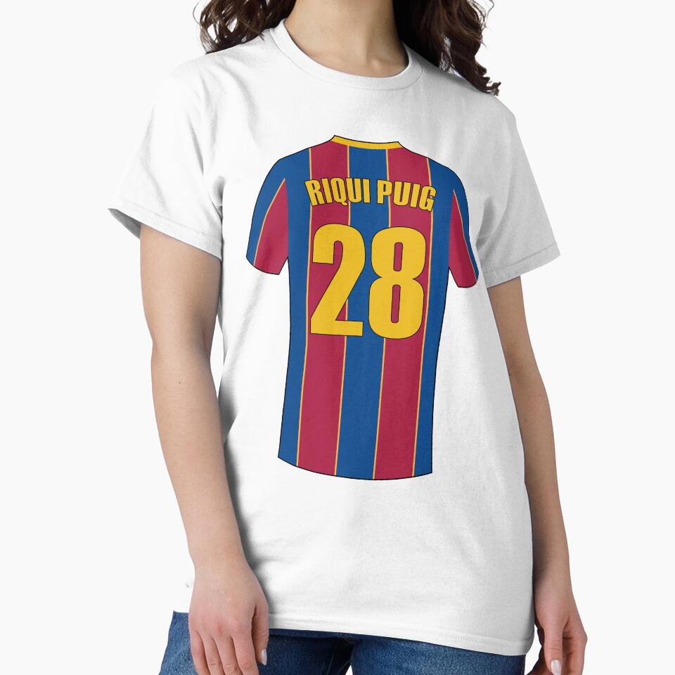 Riqui Puig Barcelona football jersey number by Justtrendytees