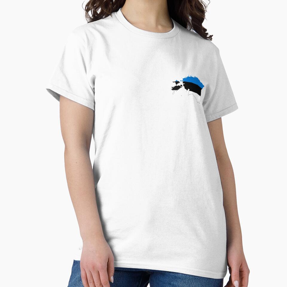 Flag Map of Estonia by feether-store