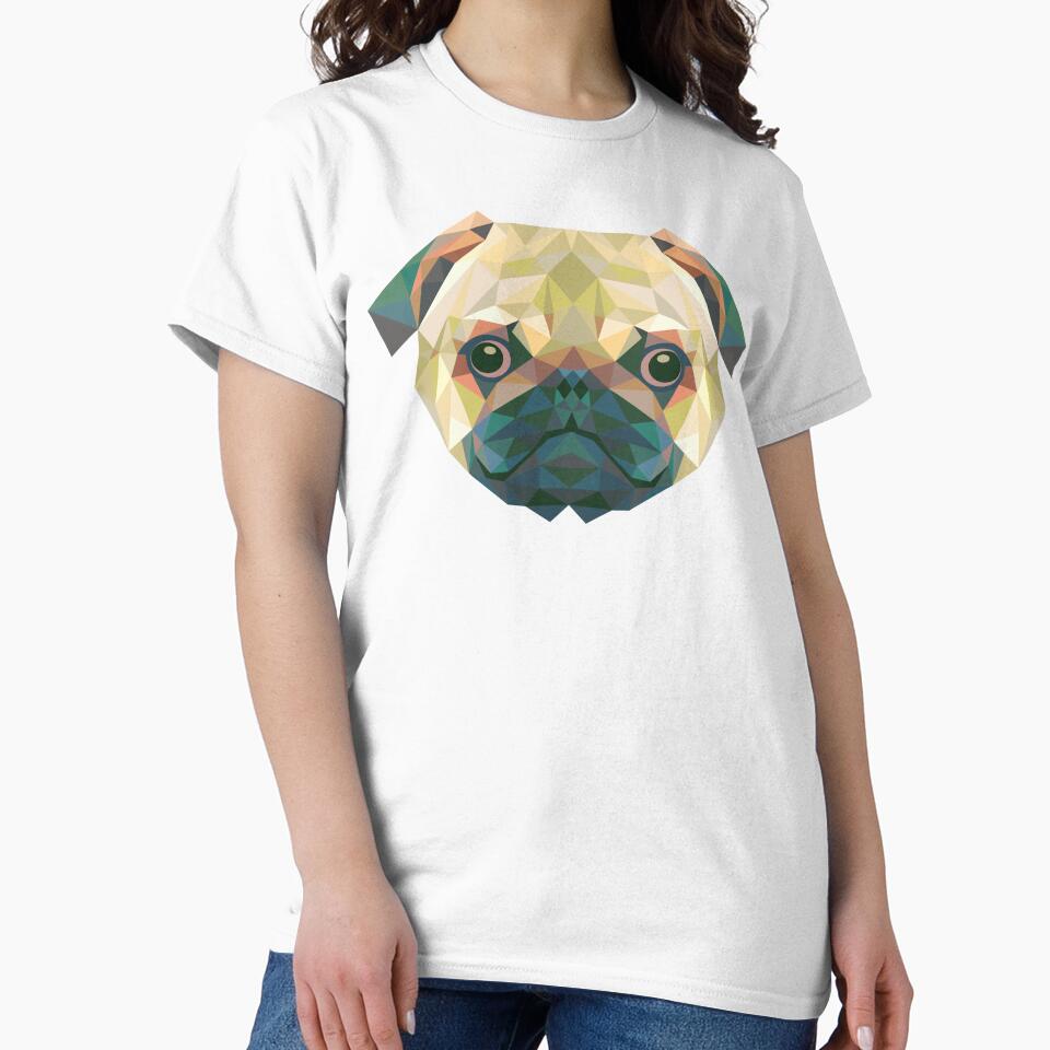 Pug Head Triangle by Fairyjam