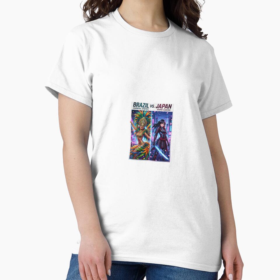 Brazil Carnival Energy vs Japan Anime Legend Sticker — World Cup 2026 Unique Culture Soccer Decal by VikrantCreative