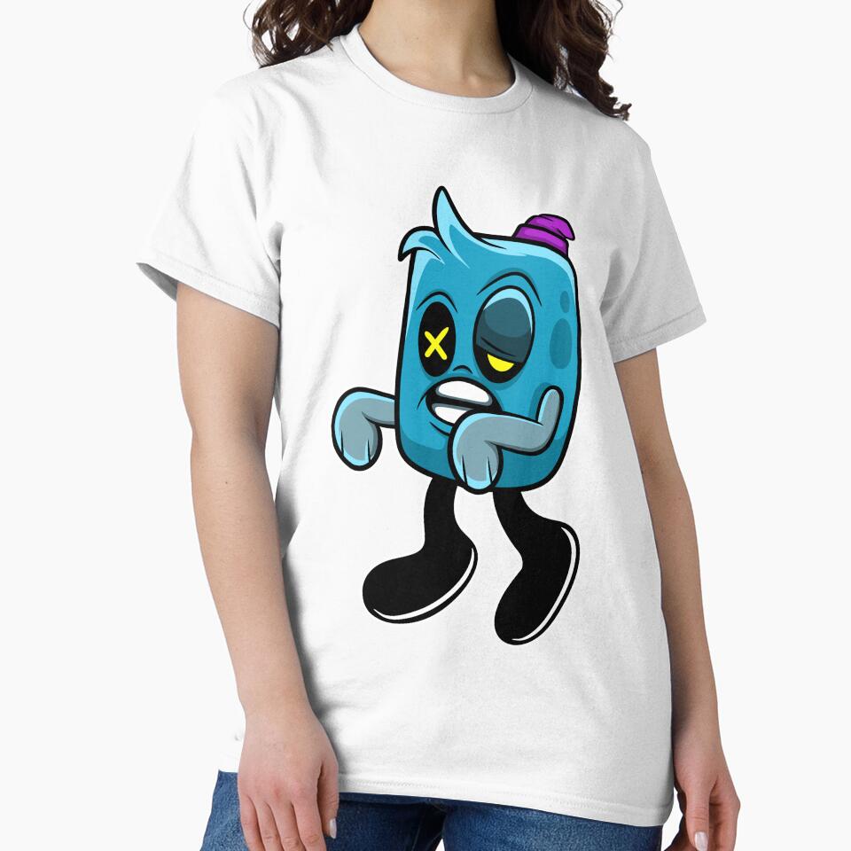 blue zombie cartoon by behold27