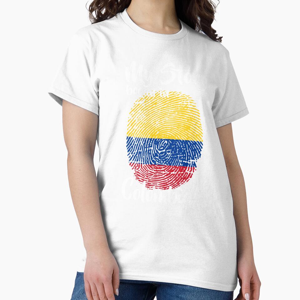 My story began in Colombia Flag Fingerprint DNA Colombian by PartyShirts1