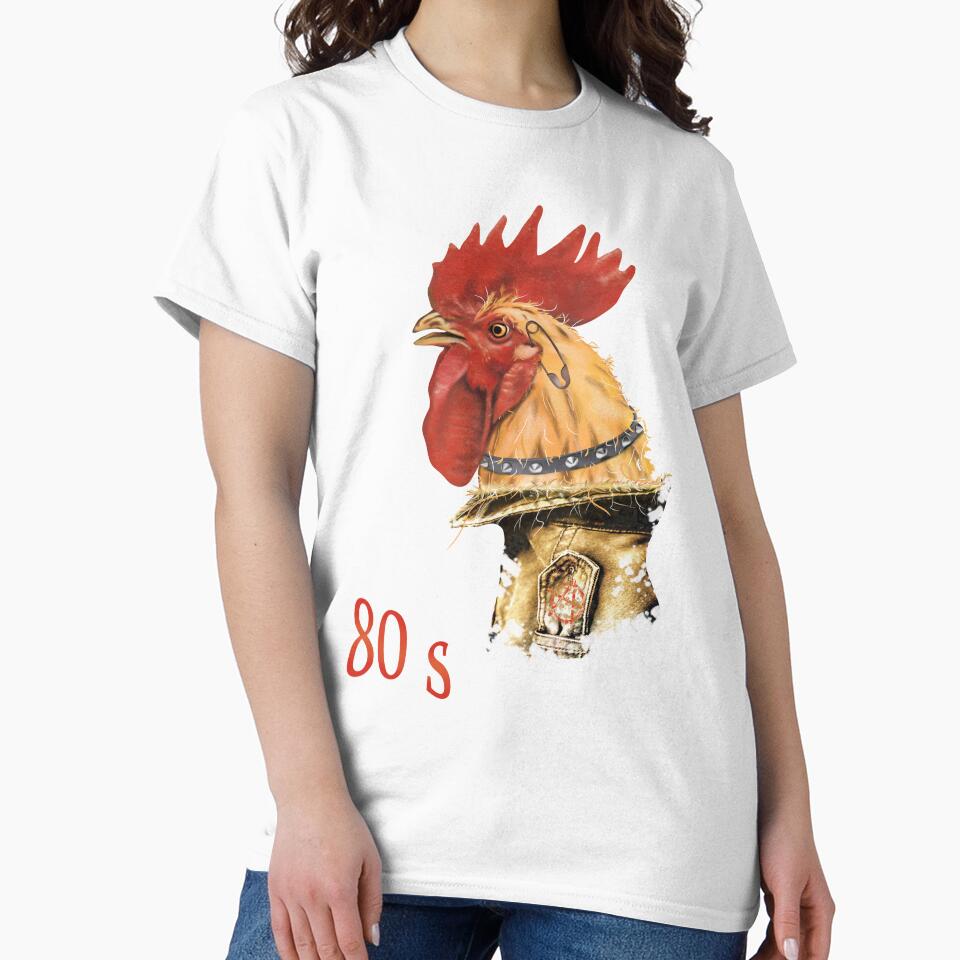 Funny rooster punk rocker - punk by gardentree