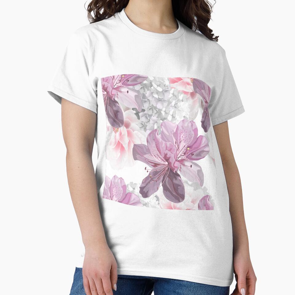 French Soft Mauves floral watercolour by DavJen