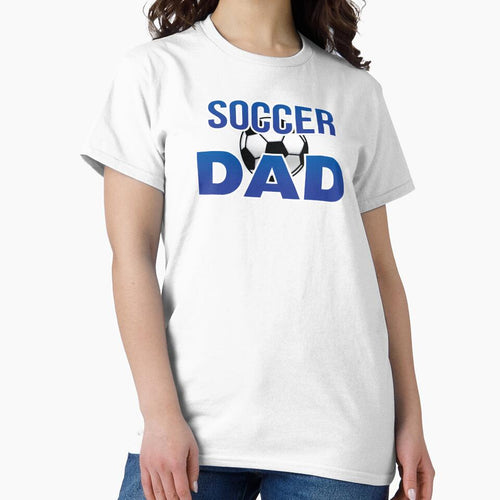 'Soccer Dad' (White) by The Button Gal