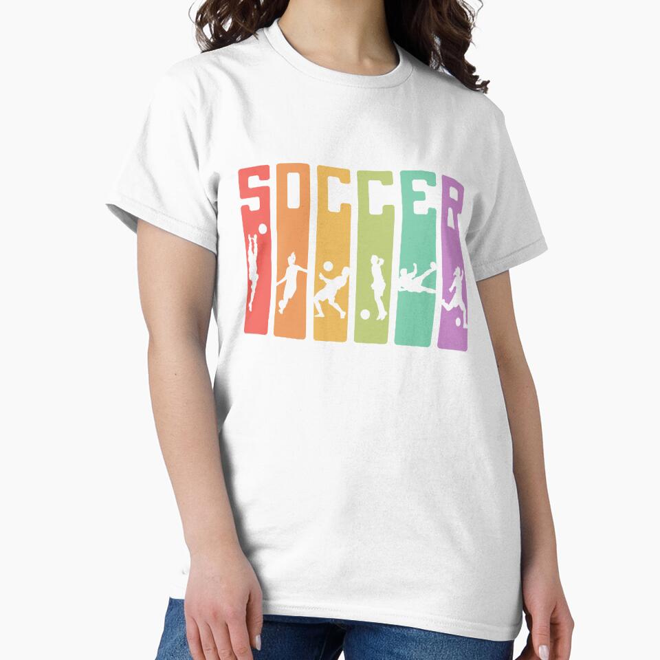 Retro Striped Soccer Design - Alyssa Koerber by Alyssa Koerber