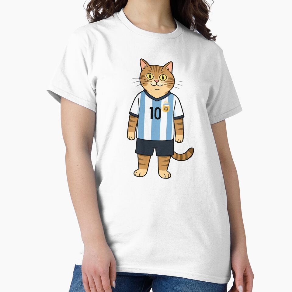Lionel the Soccer Cat by JerboT-shirt