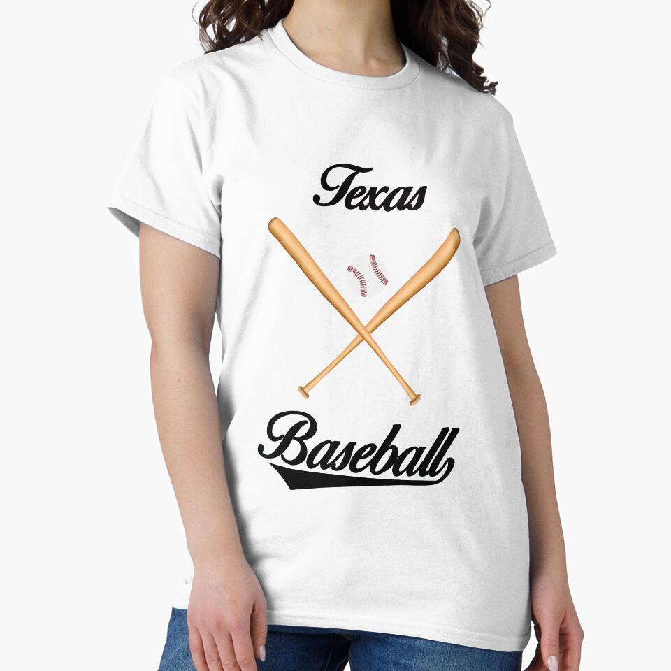 Texas Baseball T-Shirt for Men and Women by AllStarMerch