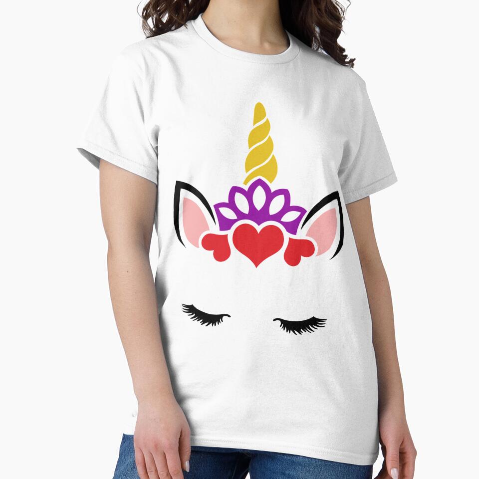 Cute Unicorn Face by Esmilna Castillo