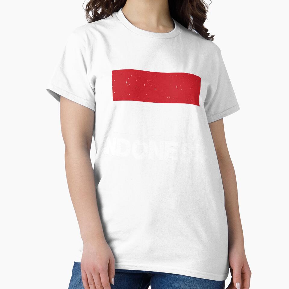Indonesia Flag T-Shirt for Men and Women by AllStarMerch