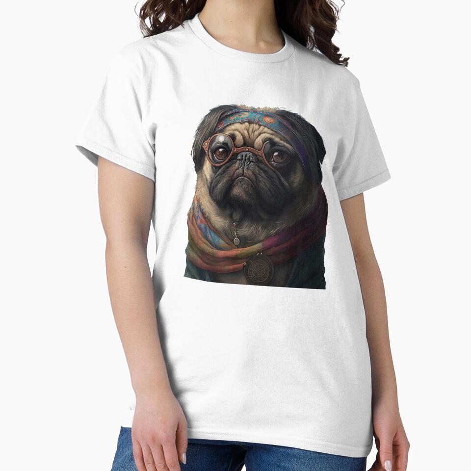 Pug hippy by AnimalArtPhotos