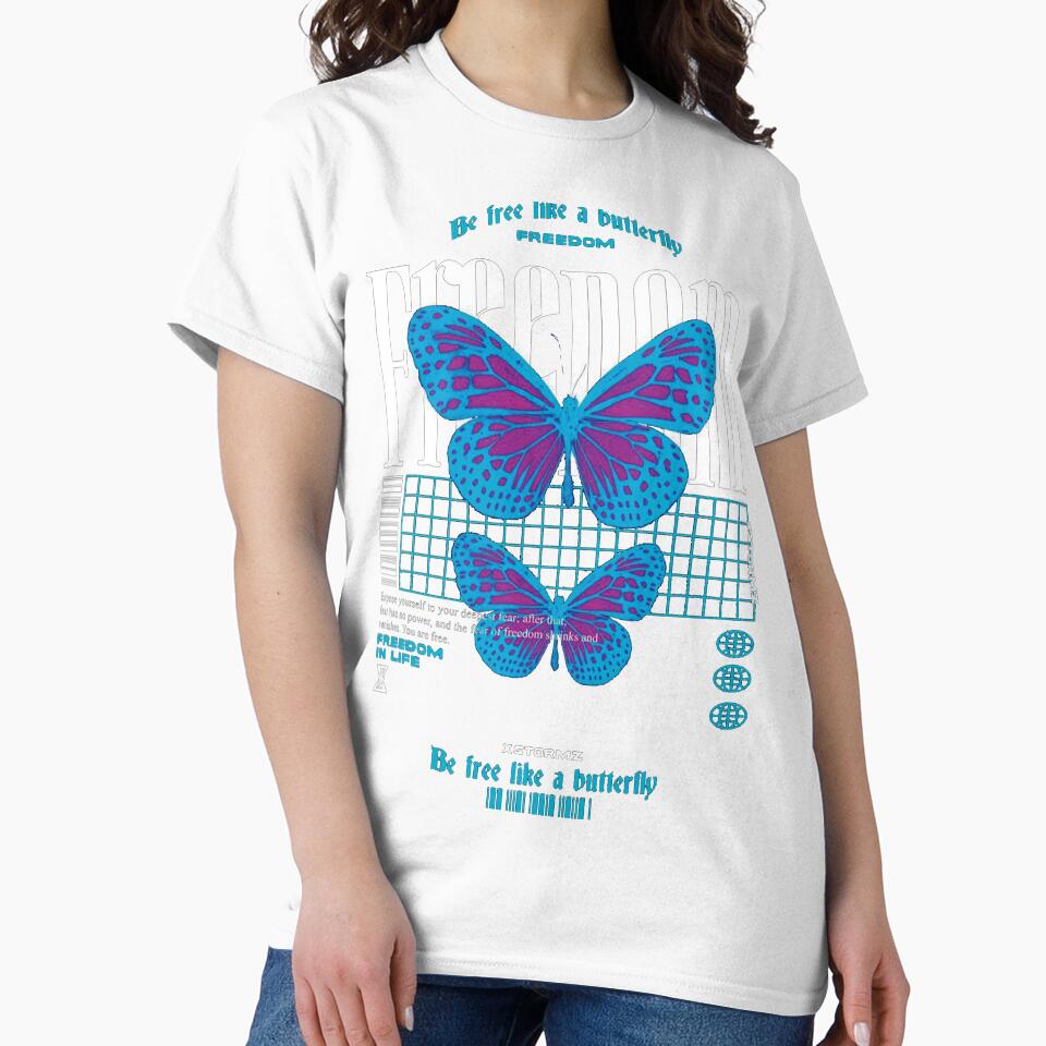 beautiful butterflies classic t-shirt by Andreab1920