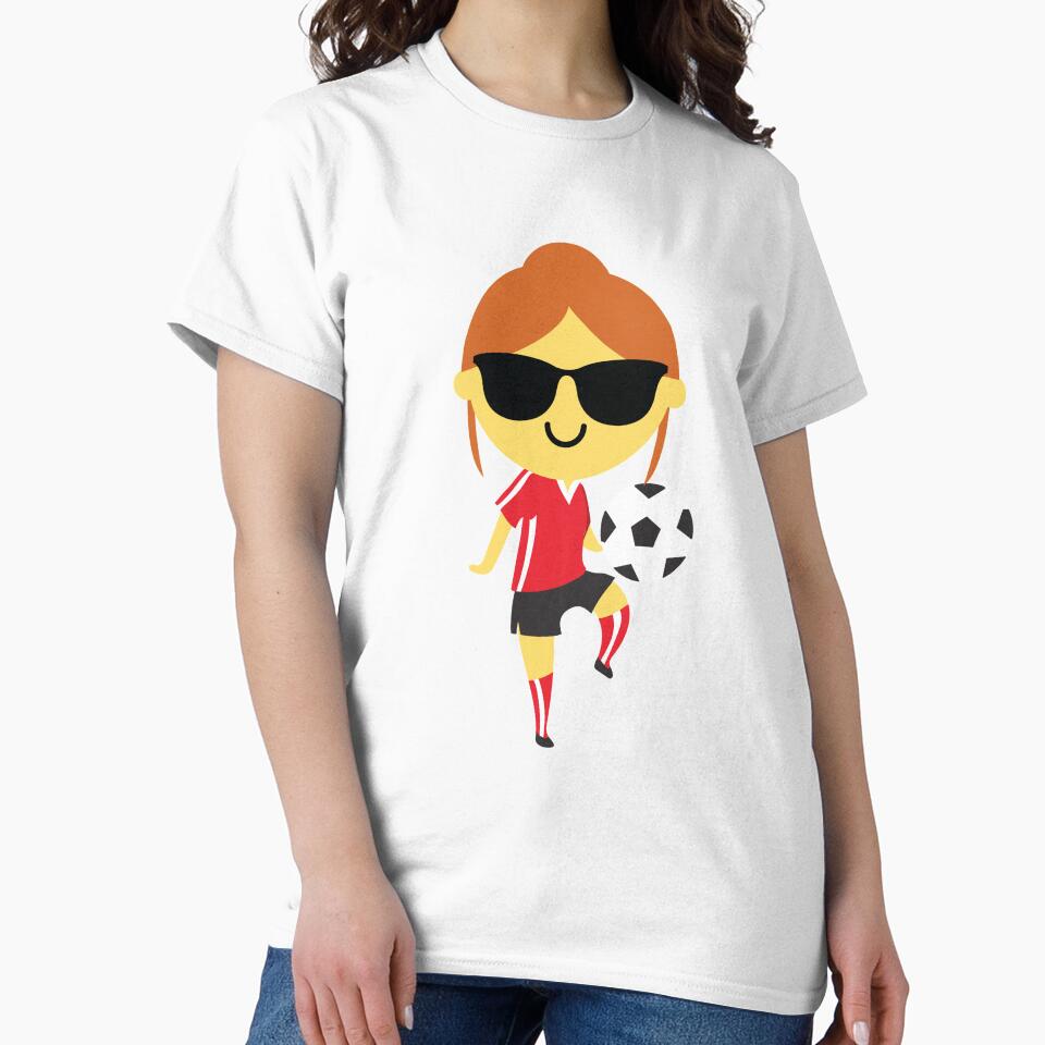 Soccer Girl Emoji by HippoEmo