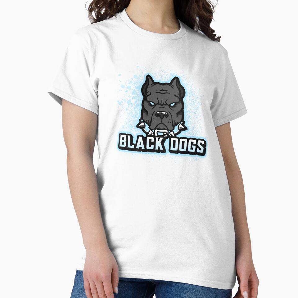 Black Dog Blue & Black Sports Team Logo by 67prints