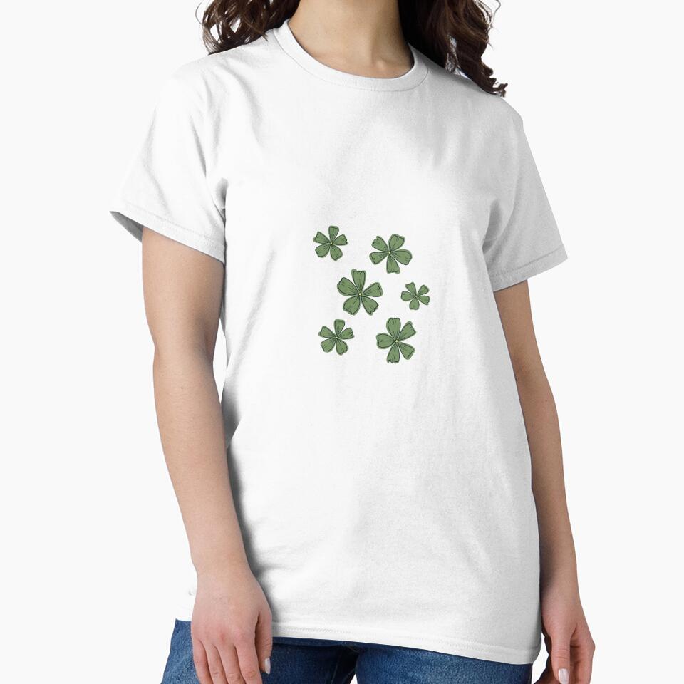 Y2K Green Clover flowers sticker set by Aesthetica-1
