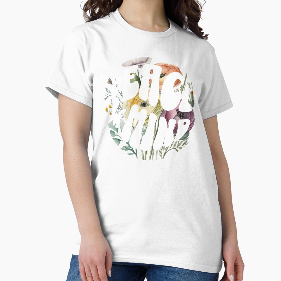 Unisex Peace Of Mind Printed Graphic Tee, Summer by Mad People Clothing
