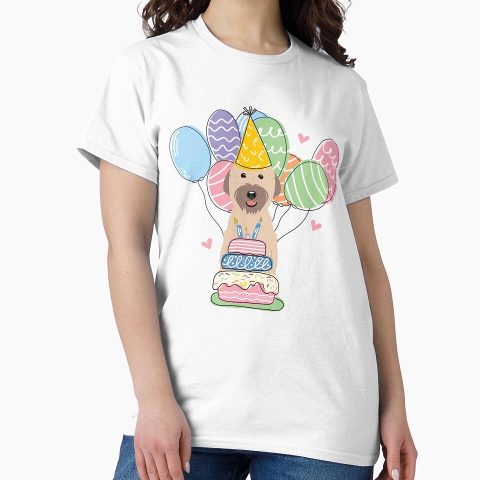 Soft Coated Wheaten Terrier Dog Birthday Party 1 by Lulupainting