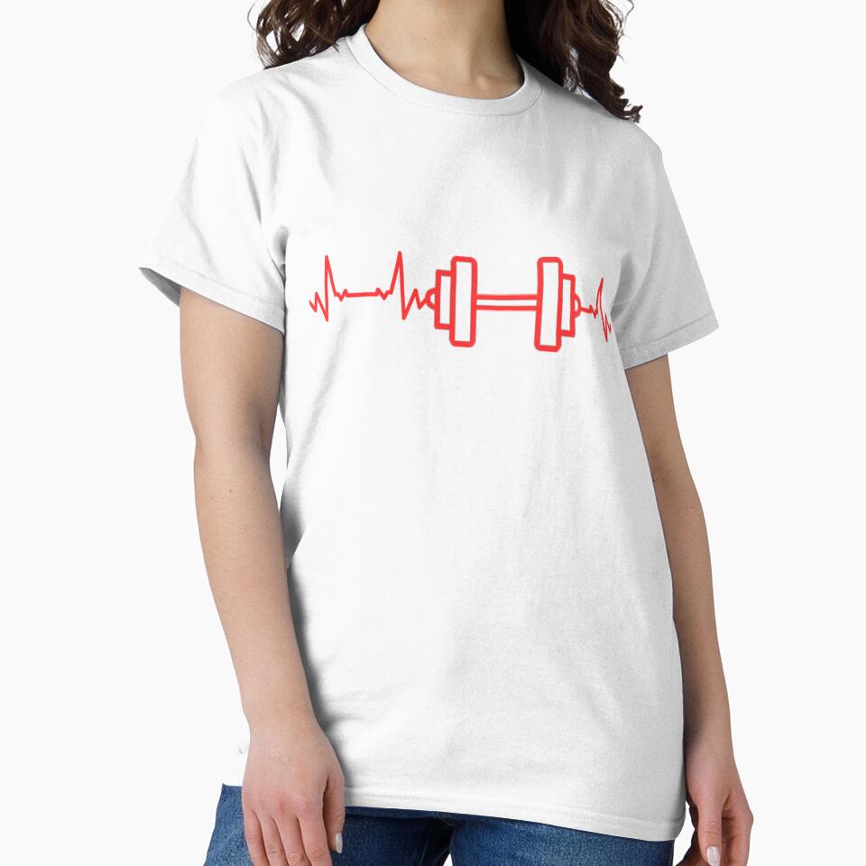 HEARTBEAT AND DUMBBELL by mujjishop