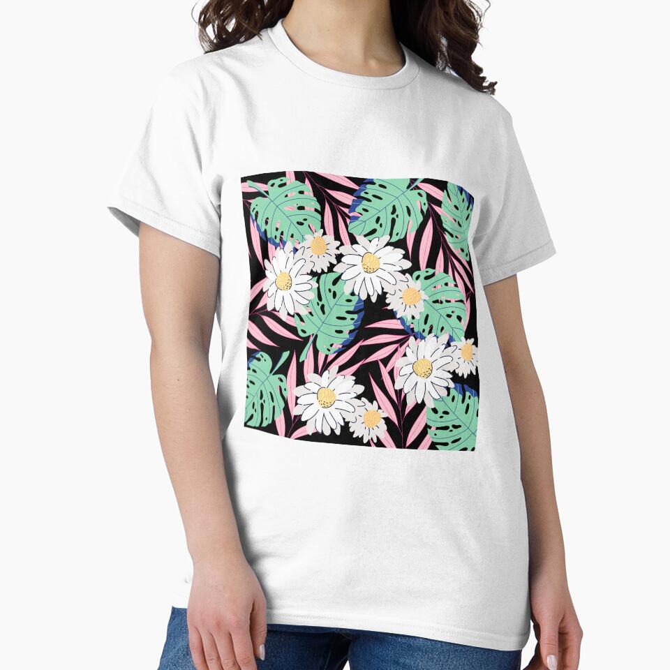 tropic leaves,flowers and ferns by lucky-fern