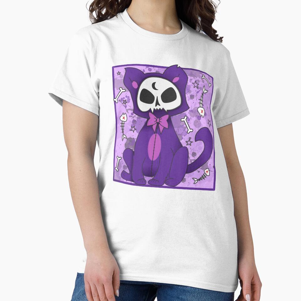 Pastel goth cute purple cat by Kink Collective