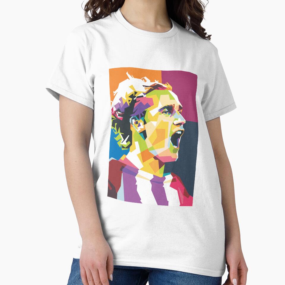 Antoine Griezmann in Popart Portrait Style by Limada Iqbal