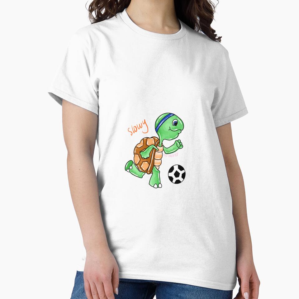 Slow turtle plays soccer by Princessdrawss
