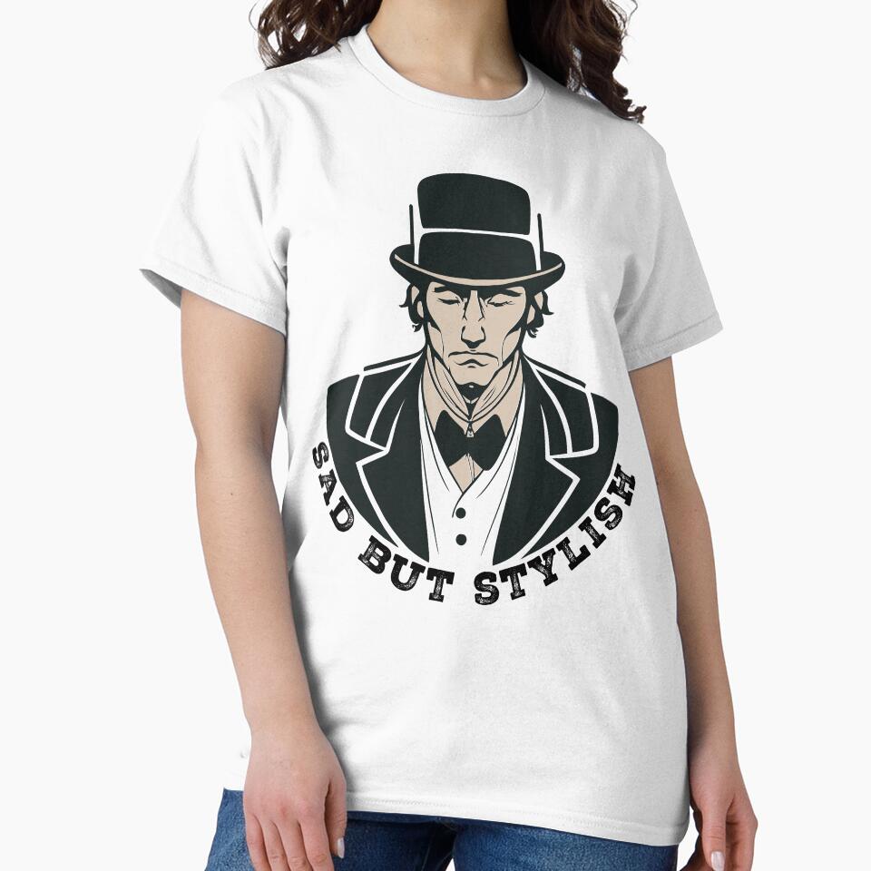Mens Sad but stylish T-Shirt by TEE GROVE ⭐⭐⭐⭐⭐