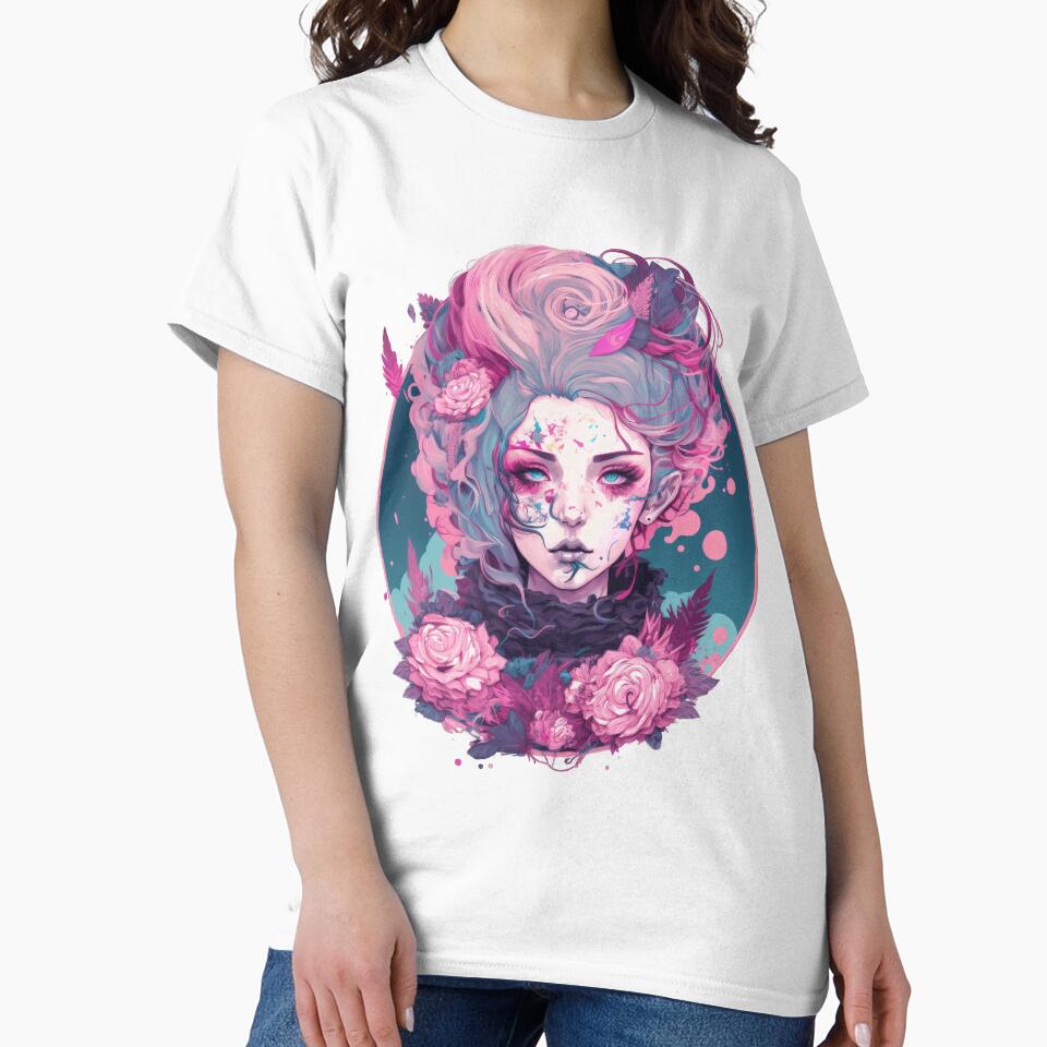 Pastel Goth Woman in Nibon Anime Style: Unique and Stylish Illustration by The-Sinister