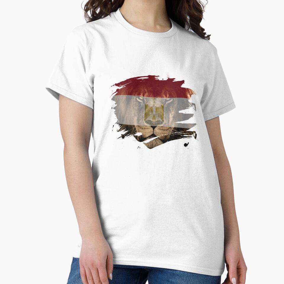 Egypt Flag & African Lion Picture by ockshirts