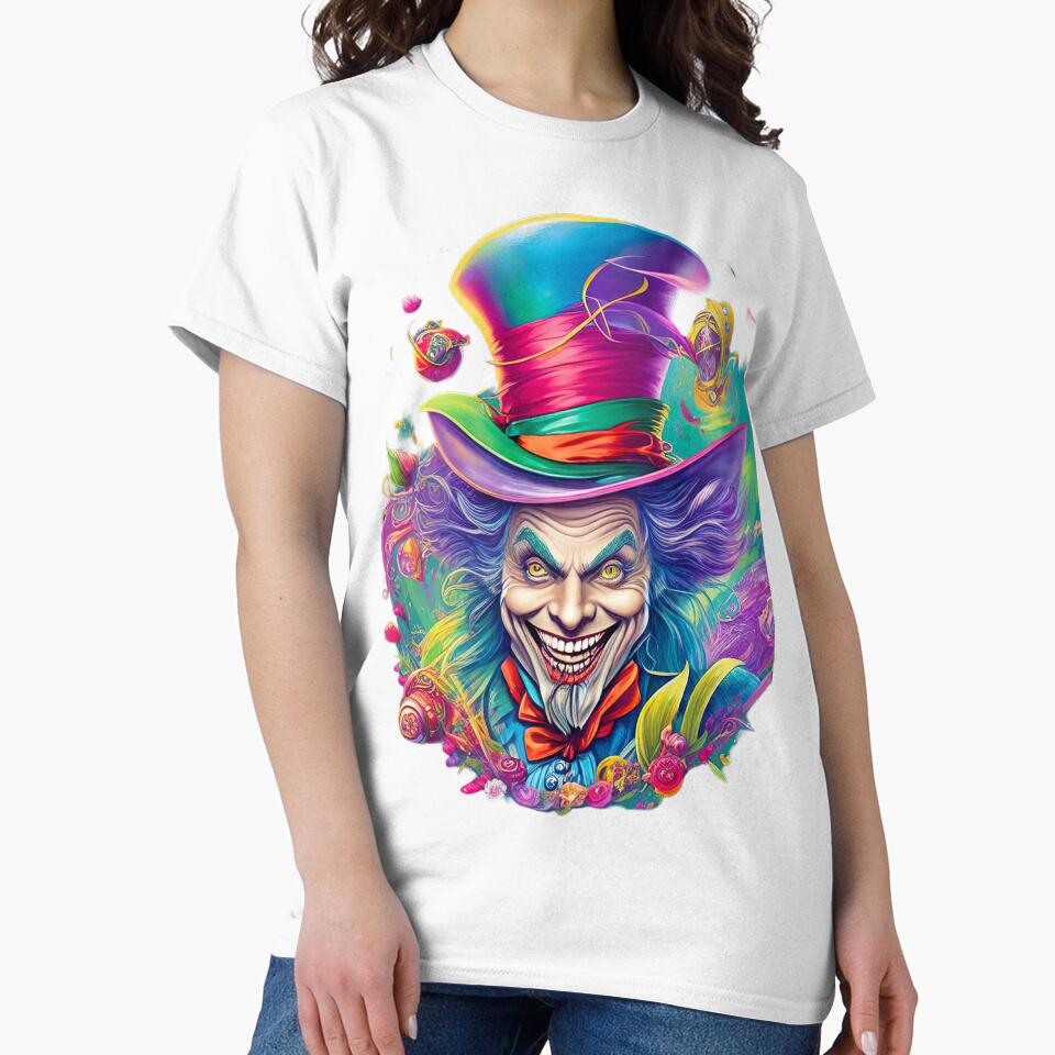 Mad Hatter T shirt, T shirt, Dark Art T shirt, by LLdreams