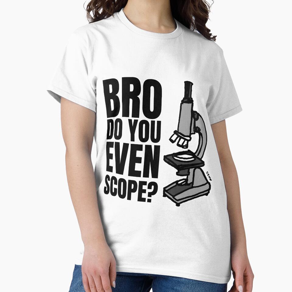 Medical science, pathologist, biology graduate gift // Funny microscope // Bro Do You Even Scope by sketchNkustom