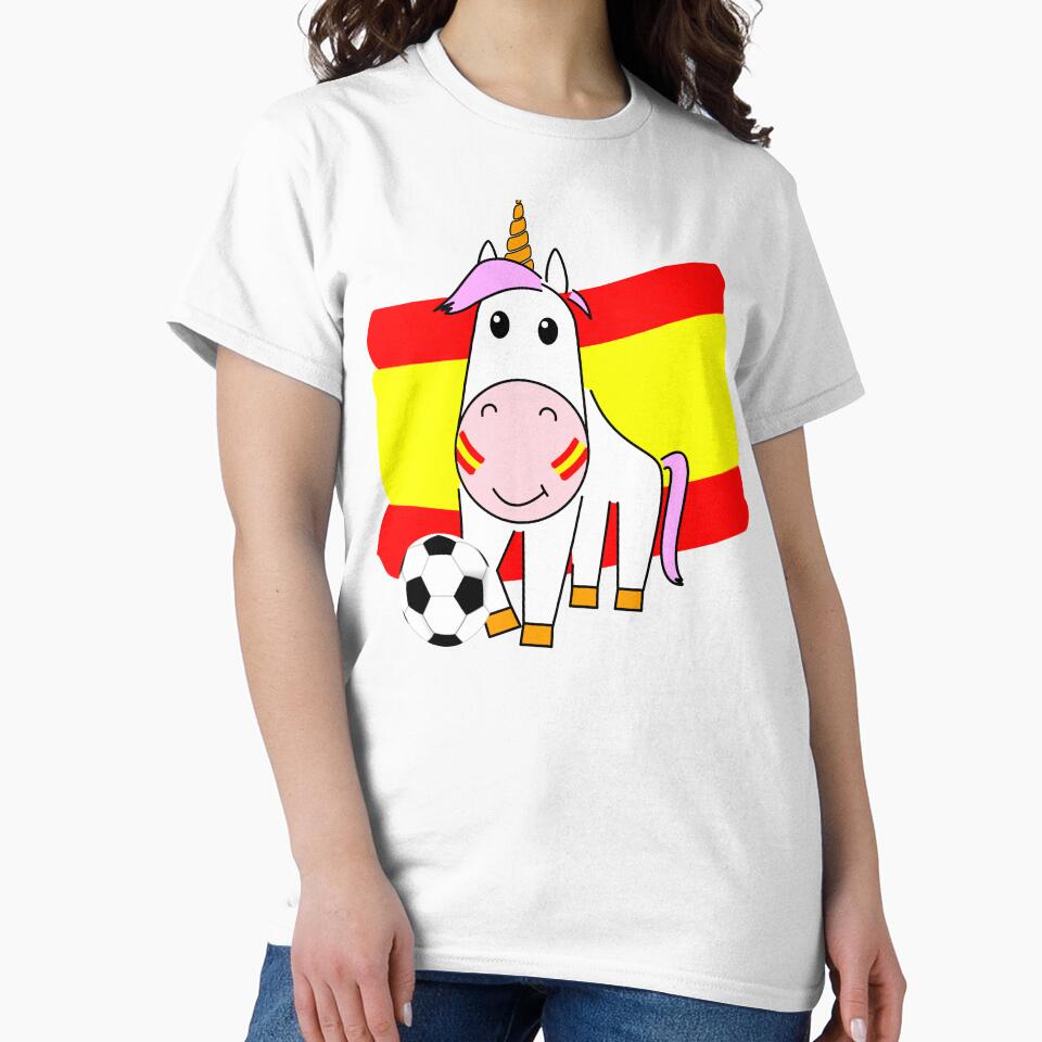 Unicorn Violetta plays football for Spain by peter2art