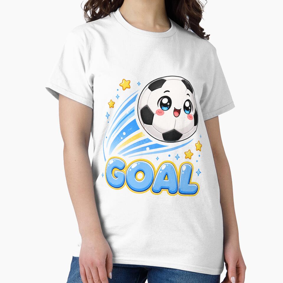 Kawaii Soccer Ball Goal | Cute Anime Youth Sports Aesthetic by Dulxoz