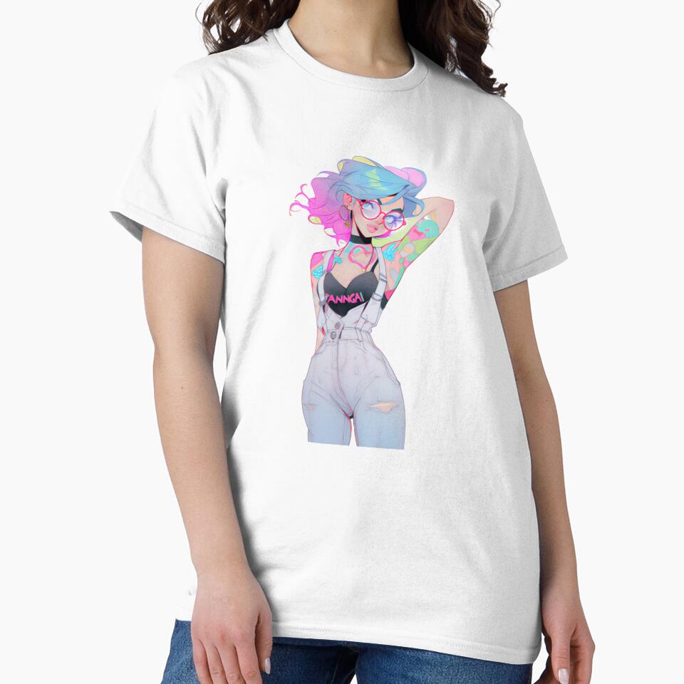 Pastel & Neon Kawaii Goth Girl Summer 001 by BoudiccaLondon